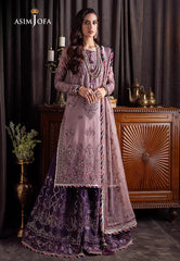 Asim Jofa Bekhudi Luxury Chiffon purple Formal Collection SC 1015