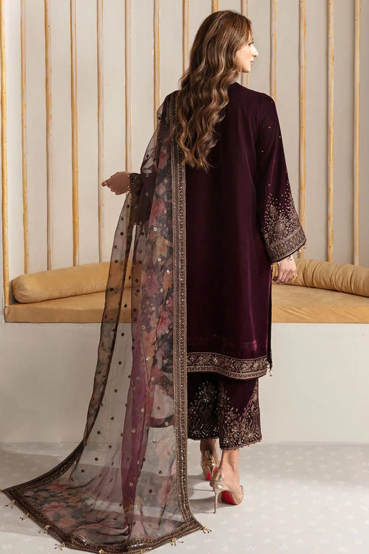 Jazmin Maroon Formal Collection Velvet