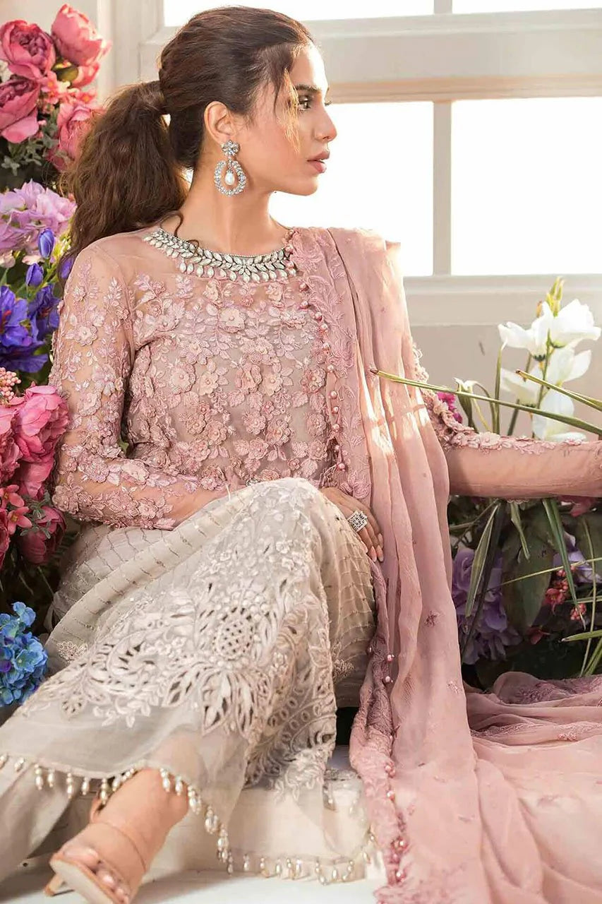 Maria Sh Collection Maria B 3D Chiffon Embroidery Formal Collection SC 1123 – Shisscollection