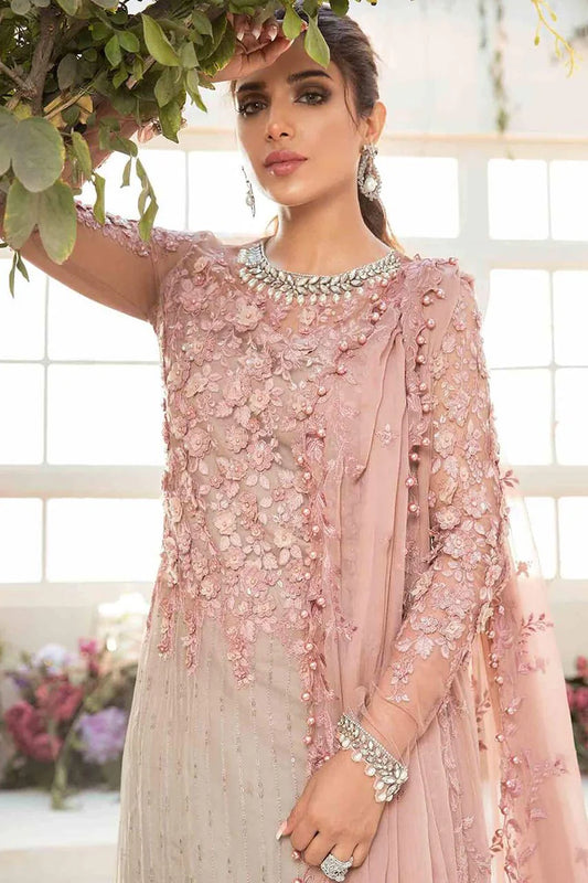 MARIA B 3D FLOWERS BRIDAL CHIFFON COLLECTION