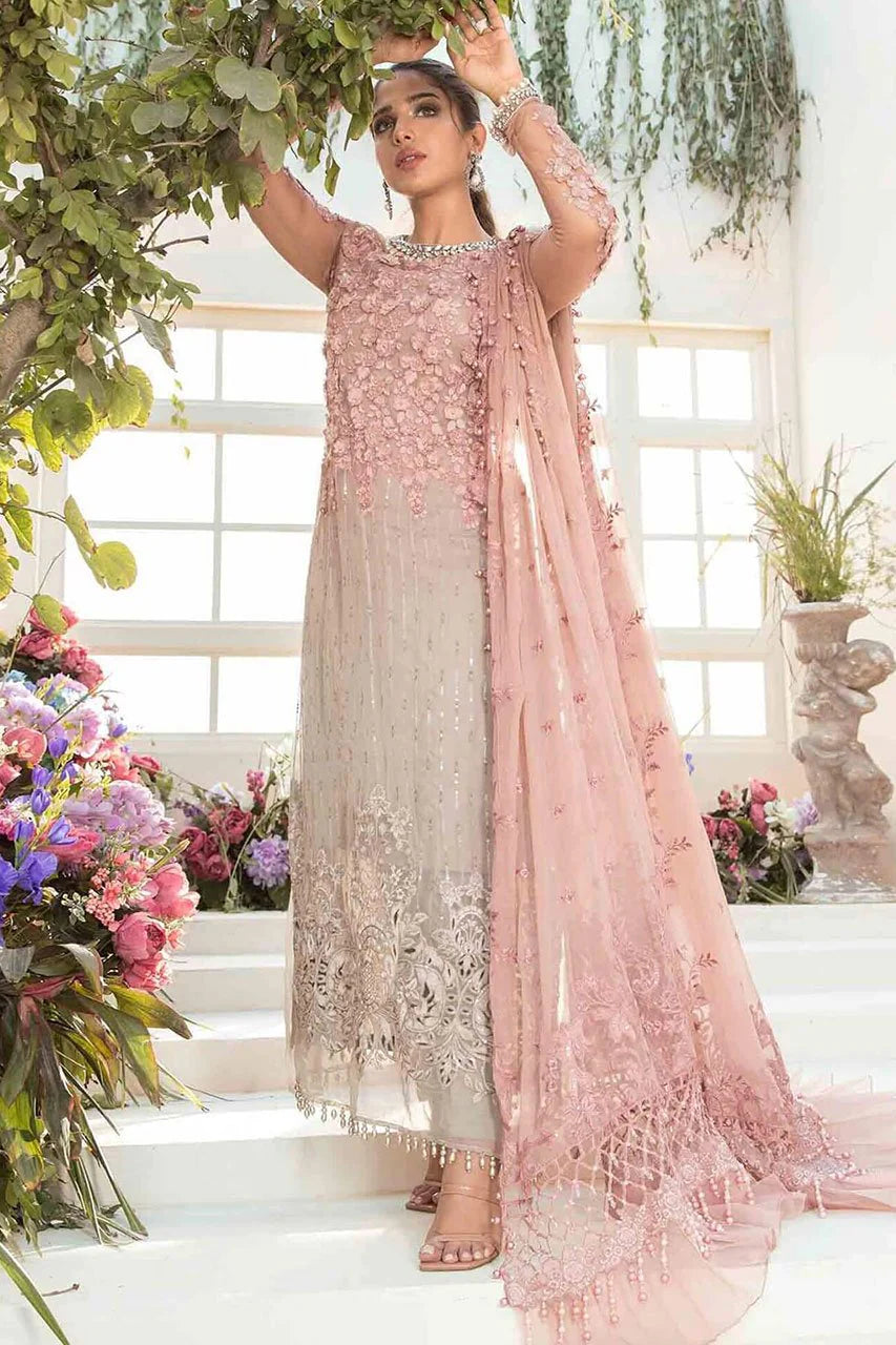 Maria B 3D Chiffon Embroidery Formal Collection SC 1123