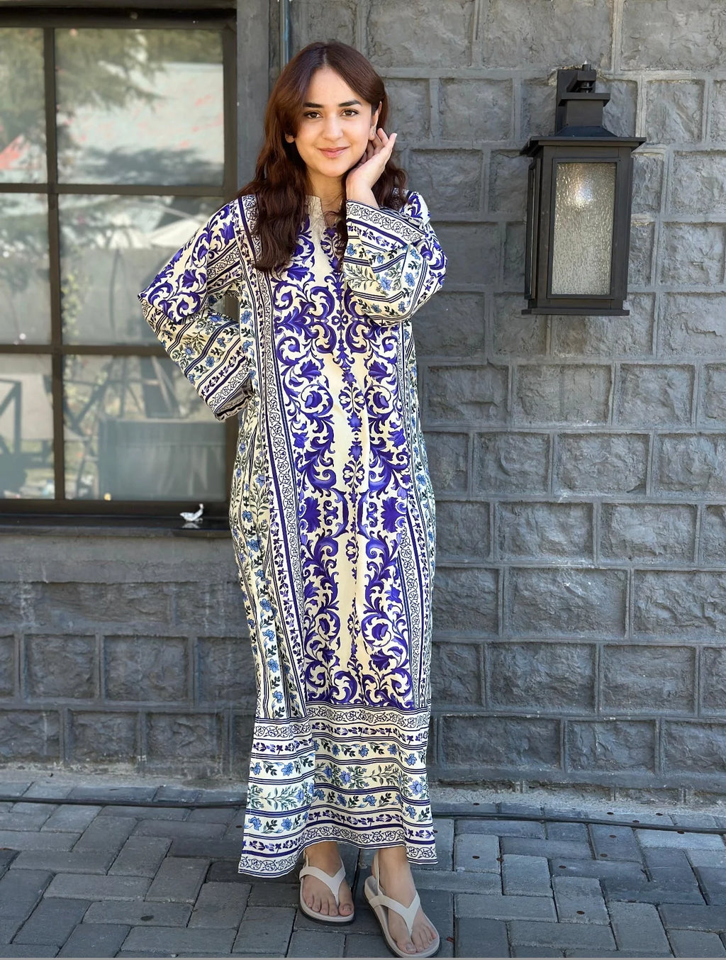 Aiza Khan Wear Swiss Lawn Printed 2-Piece Dress Unstitched