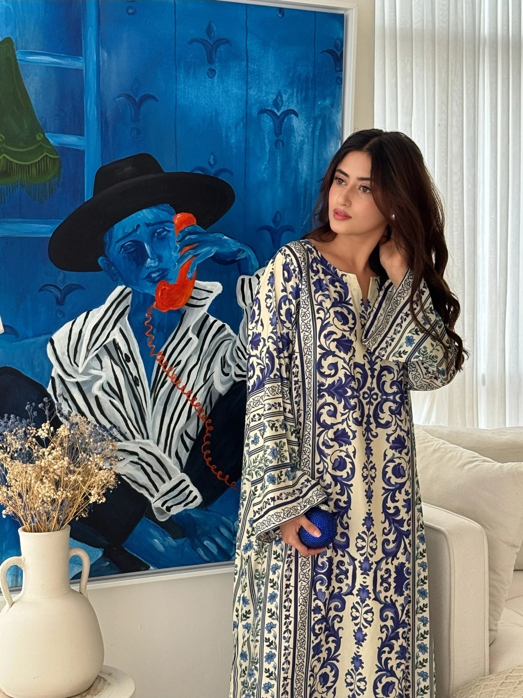 Aiza Khan Wear Swiss Lawn Printed 2-Piece Dress Unstitched