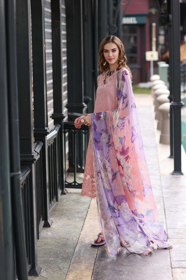 Noor By Saadia Assd D01-B 3 Piece Unstitched Suit   SC 1218