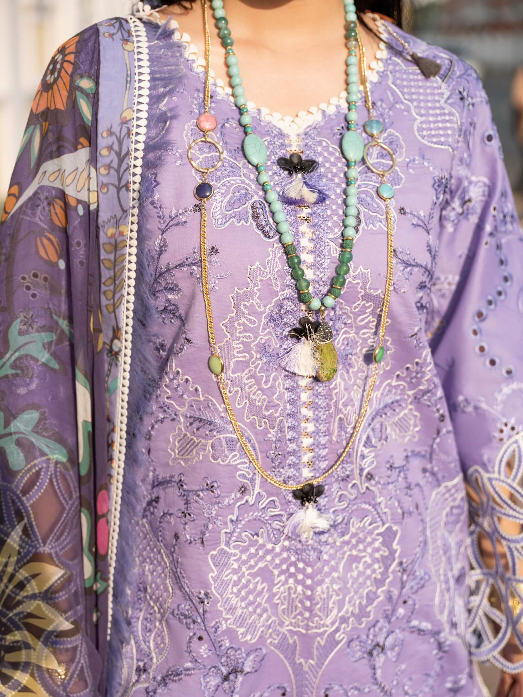 MUSHQ MSL-23-D9 3 Piece Unstitched Suit Luxury Collection SC 1213