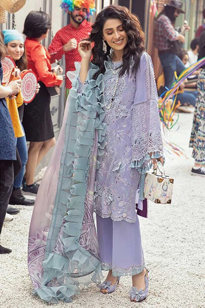 MUSHQ MLL 02 3 Piece Chikankari Dress Lawn Embroidery SC 1211