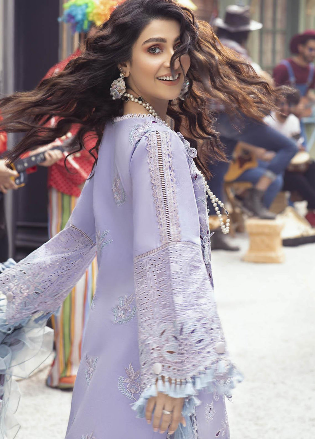 MUSHQ MLL 02 3 Piece Chikankari Dress Lawn Embroidery SC 1211